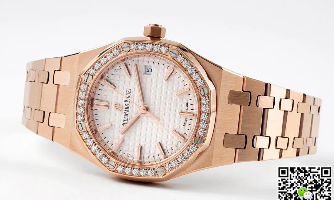 Audemars Piguet Royal Oak 77351OR.ZZ.1261OR.01 8F Factory 1:1 Best Edition Replica Watch Rose Gold Strap